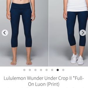 Lululemon wunder under crop II